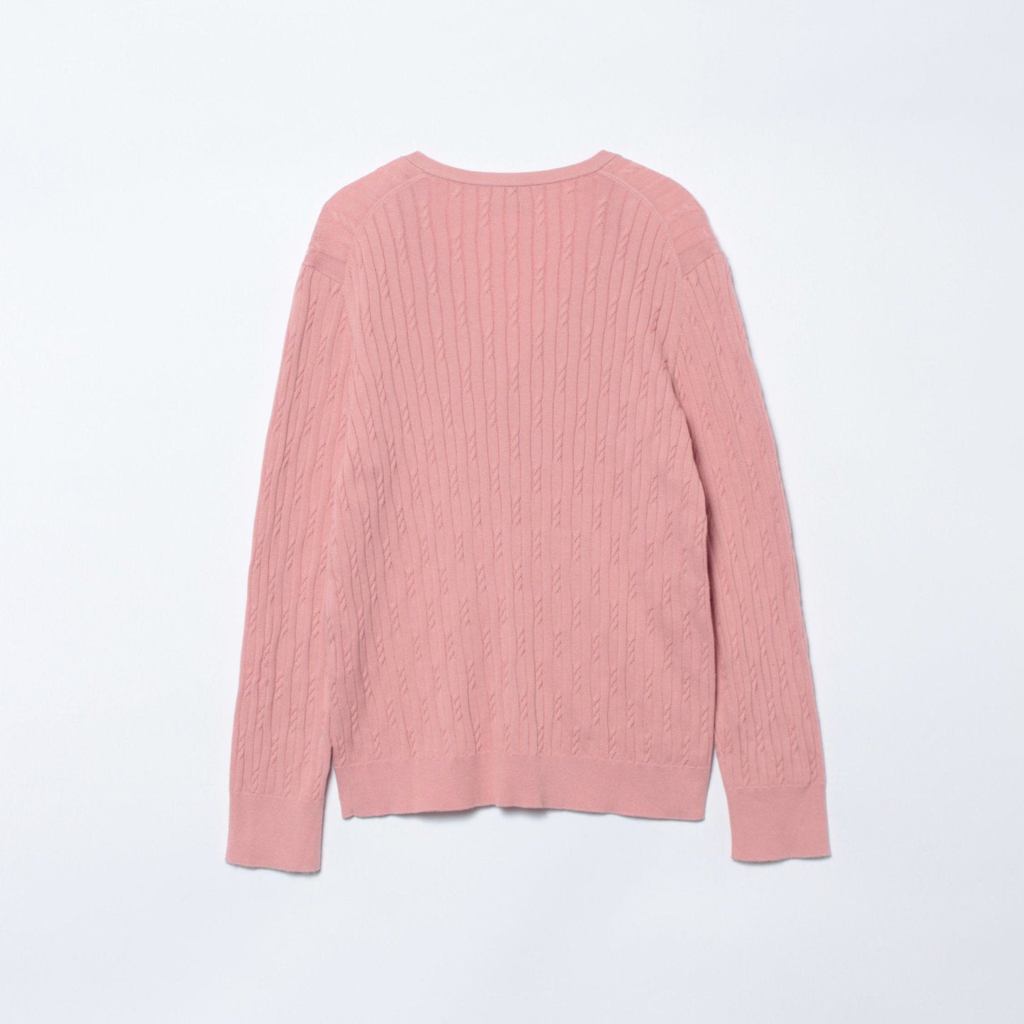 コンパクトギザコットン ランダムケーブルVネックカーディガン