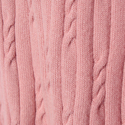 コンパクトギザコットン ランダムケーブルVネックカーディガン