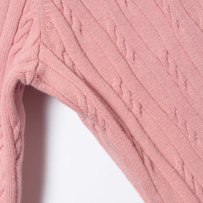 コンパクトギザコットン ランダムケーブルVネックカーディガン