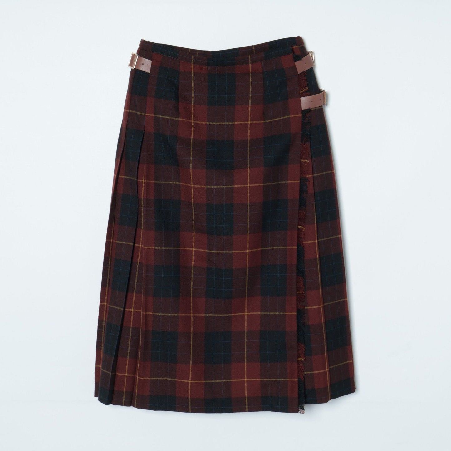 【店舗限定】ビッグチェック ロングキルトスカート