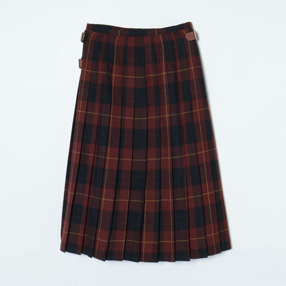 【店舗限定】ビッグチェック ロングキルトスカート