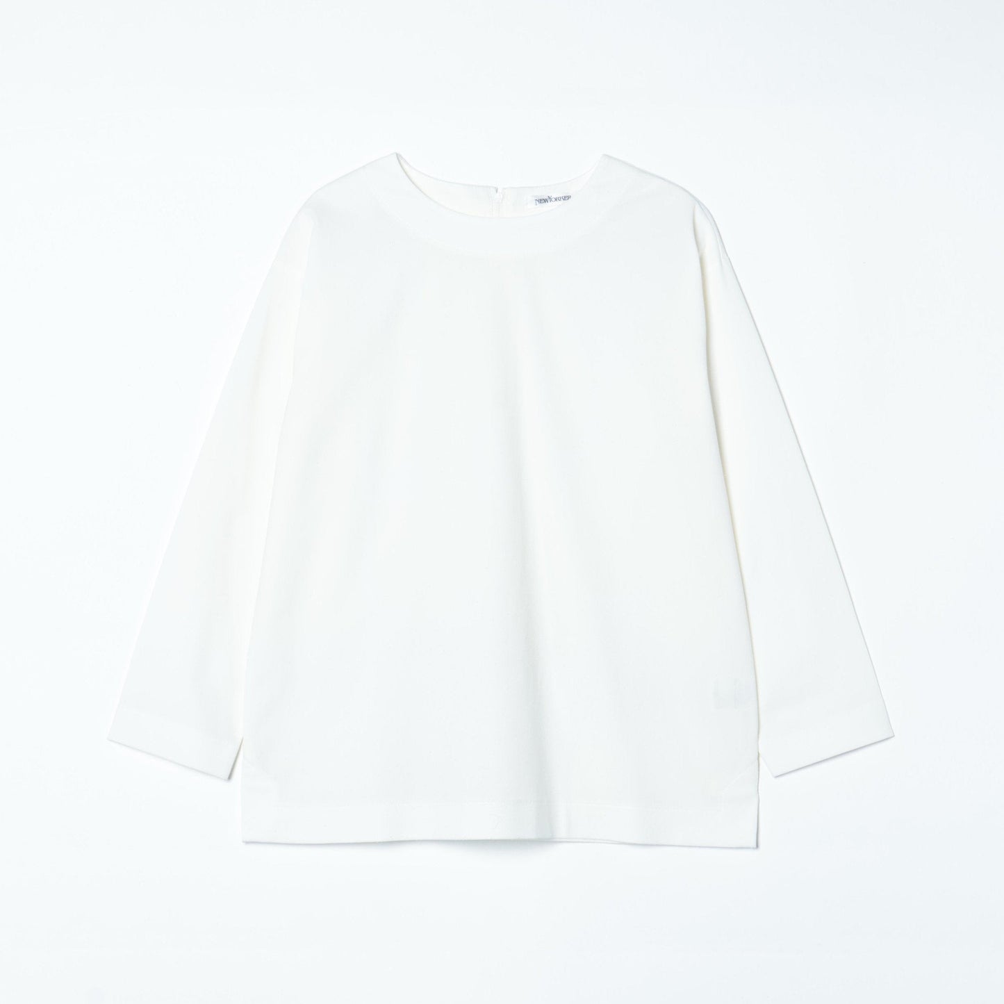 ストレッチトリコット バックファスナー7分袖Tシャツ