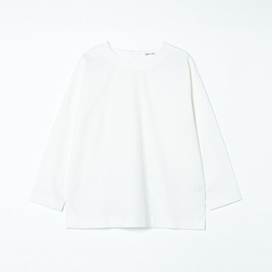 ストレッチトリコット バックファスナー7分袖Tシャツ