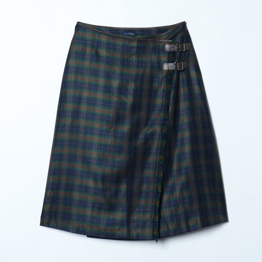 【L】艶トラキルト ラップキルトスカート