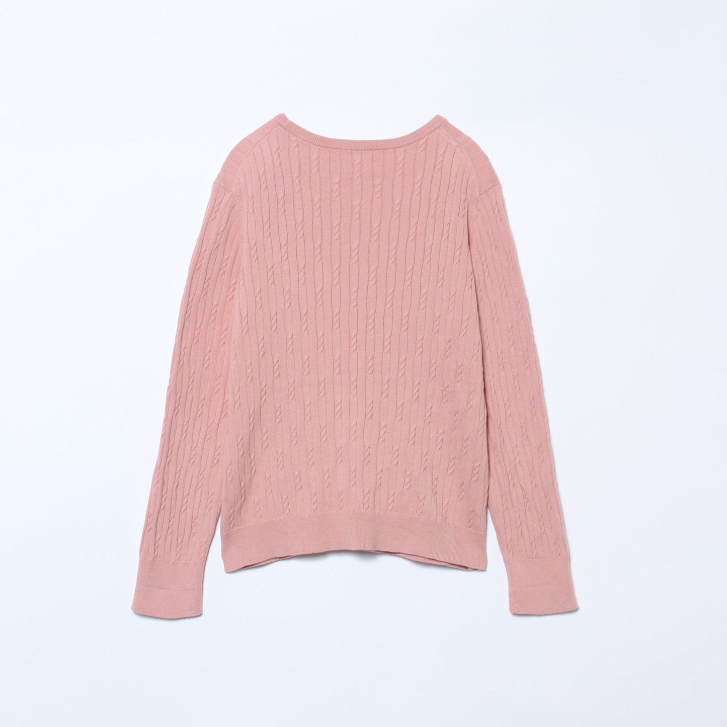 コンパクトギザコットン ランダムケーブルボートネックプルオーバー