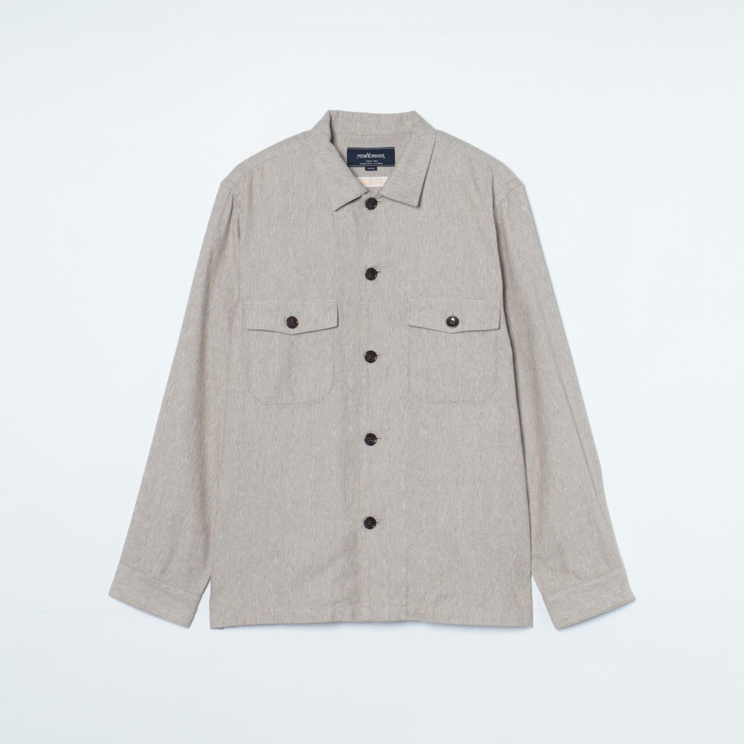 AGING COTTON 三杢へリンボーン CPOシャツアウター