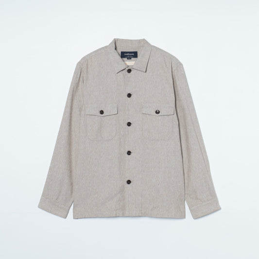 AGING COTTON 三杢へリンボーン CPOシャツアウター