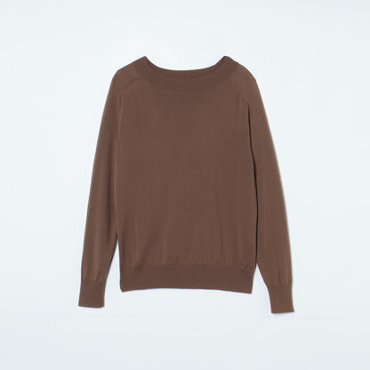 WASHABLE CASH WOOL モックネックニットプルオーバー