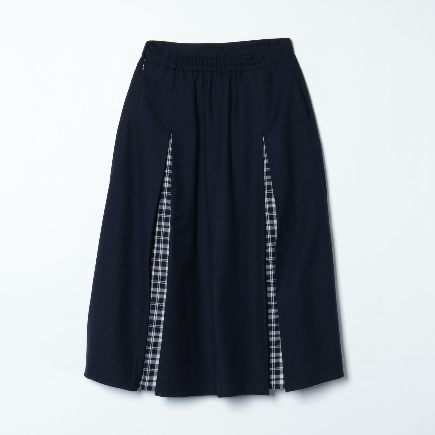 ツイル×Snowニューヨーカータータン ボックスタックスカート