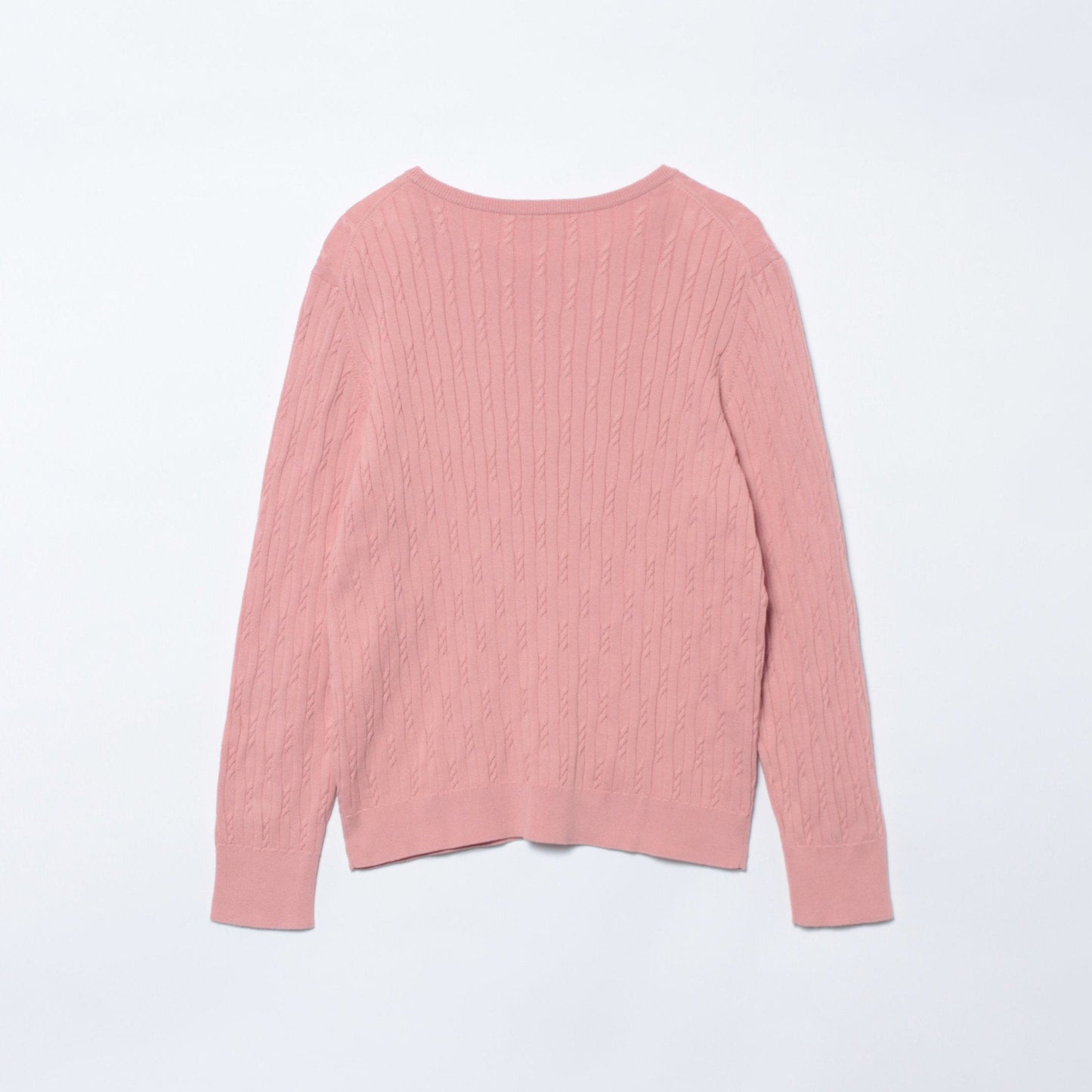 コンパクトギザコットン ランダムケーブルボートネックプルオーバー