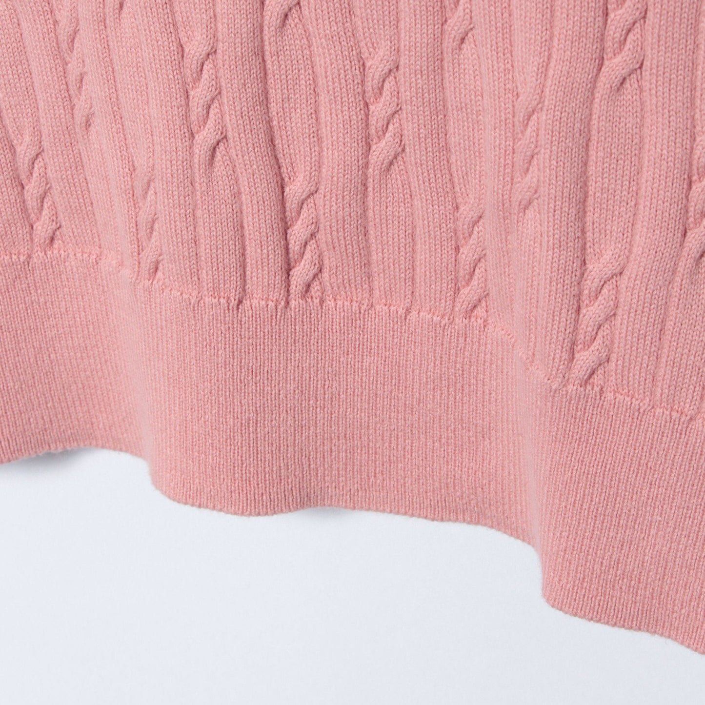 コンパクトギザコットン ランダムケーブルボートネックプルオーバー