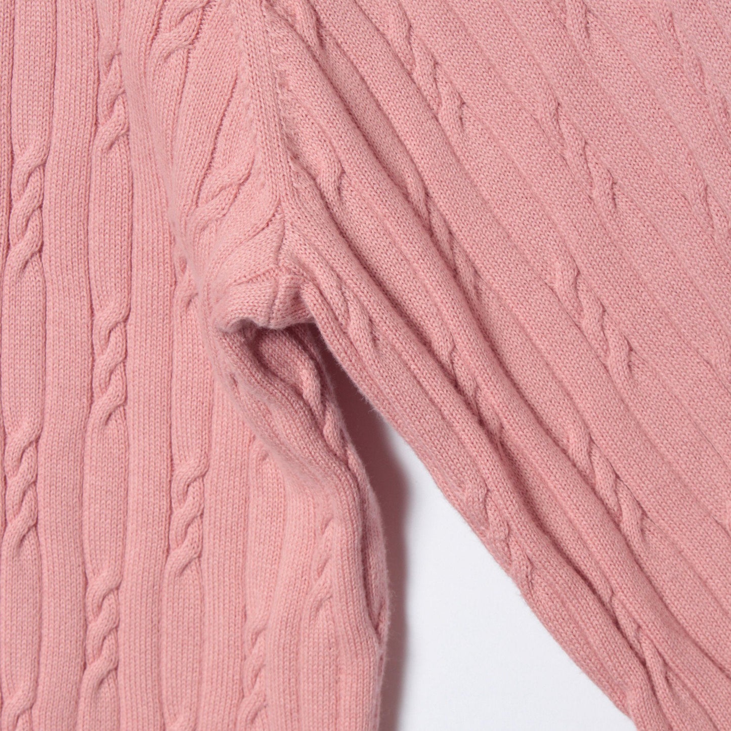 コンパクトギザコットン ランダムケーブルボートネックプルオーバー