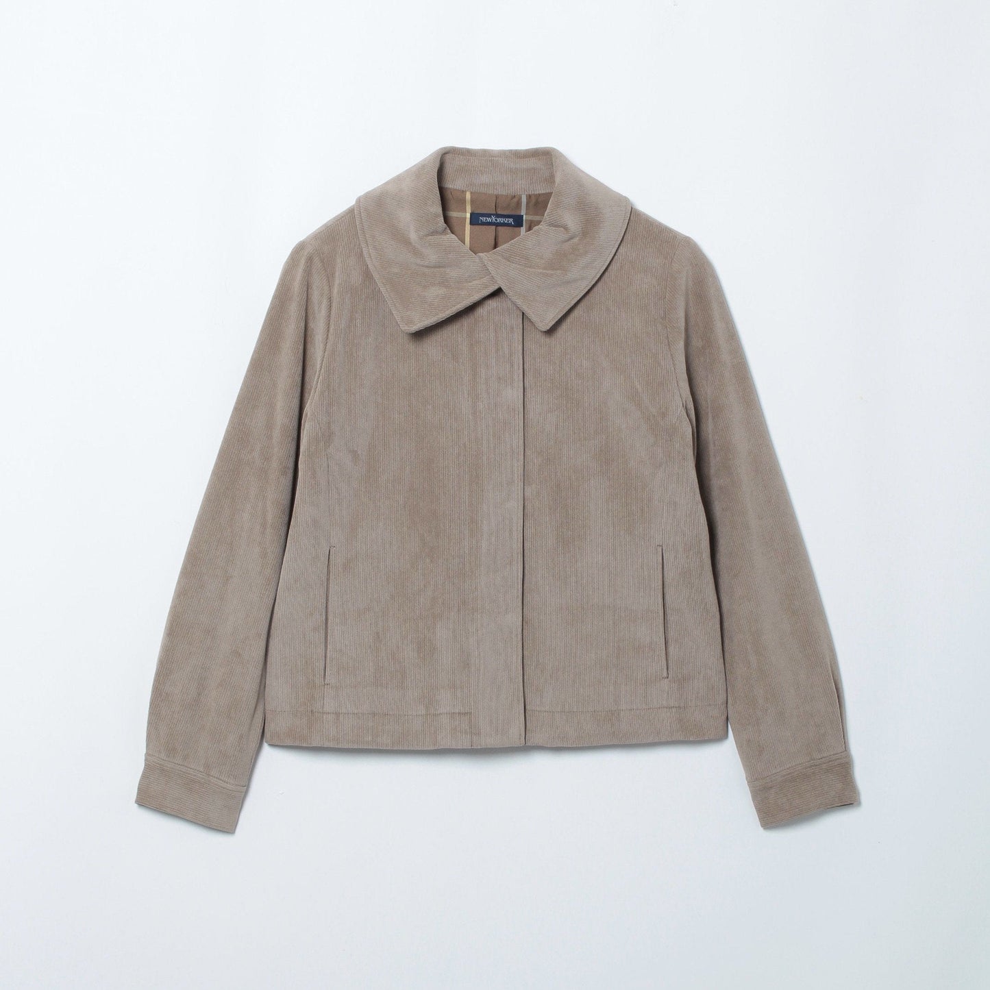 おとなブルゾン ベロアピケ 重ね衿ブルゾン