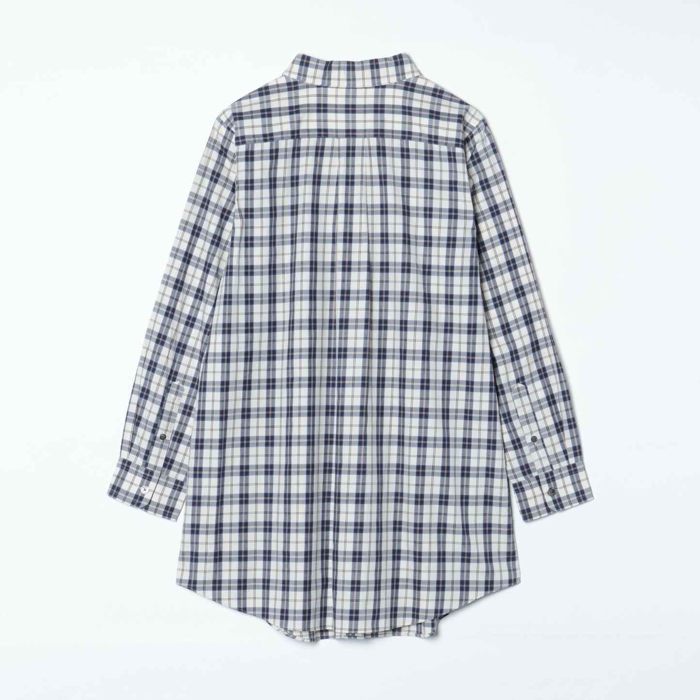 【L】ミルキータータンチェック チュニックシャツ