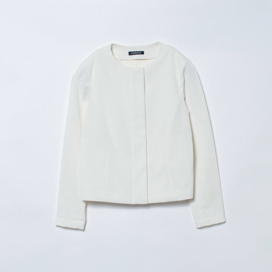 Jaccessory(ジャクセサリー) ストレッチピケノーカラージャケット