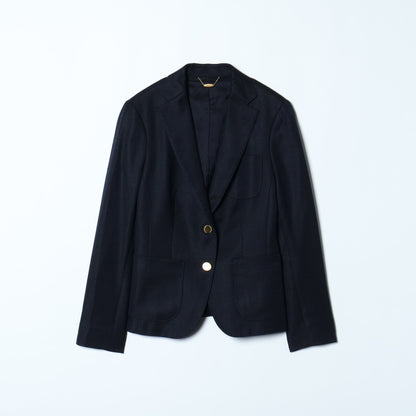 NY Blazer/ブライトカルゼ 3パッチ2釦ブレザー