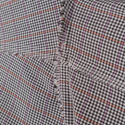 【L】カラードラインレトロチェック レギュラーカラーシャツ