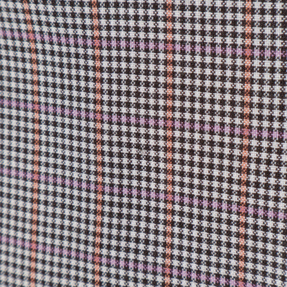 【L】カラードラインレトロチェック レギュラーカラーシャツ