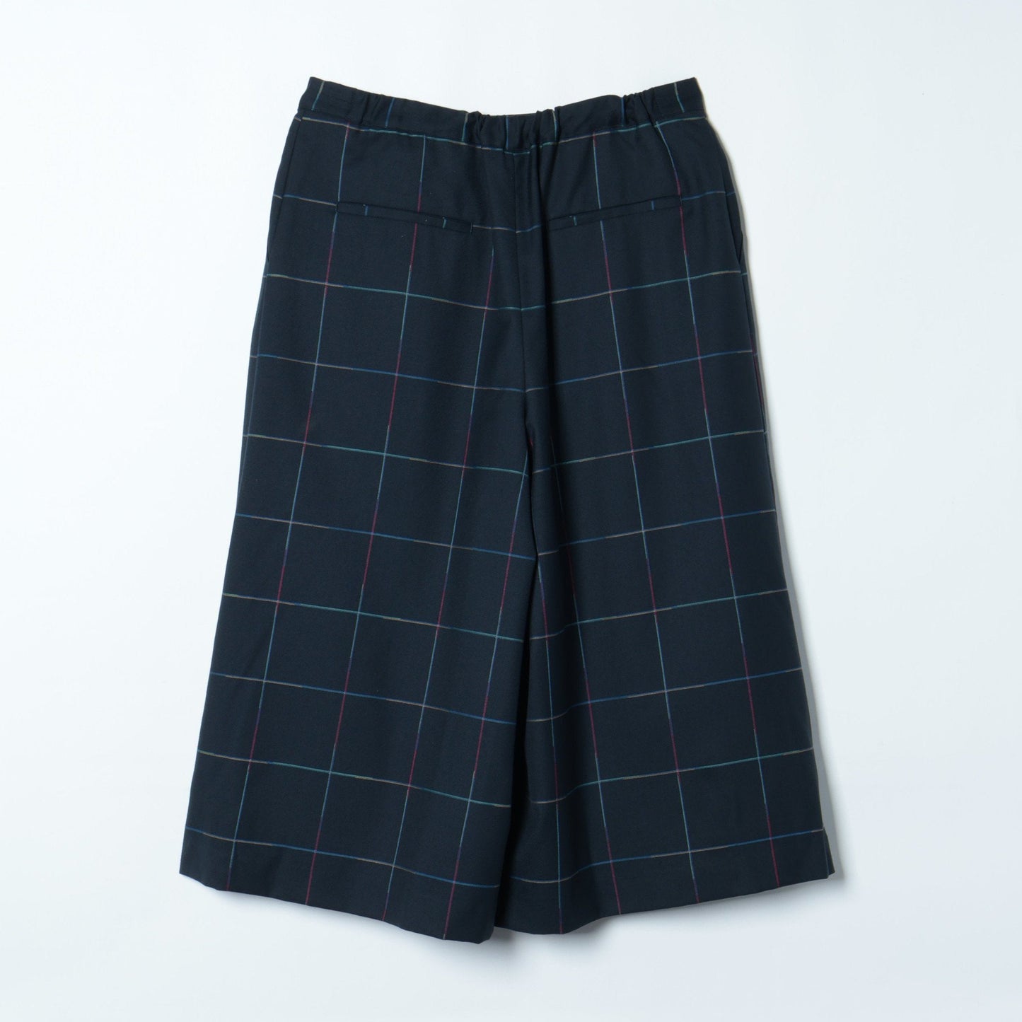 【L】カラフルブロックチェック キュロットパンツ