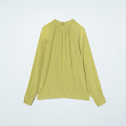 ピーチタッチプレーンウィーブ シャーリングブラウス