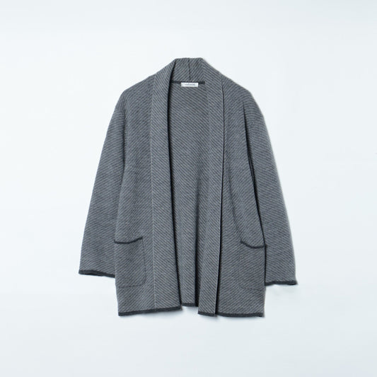 【L】バイヤスジャカードジャーディガン（カーディガン）