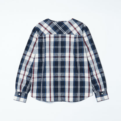 カレイドスコープハウスタータン ノーカラーブラウス