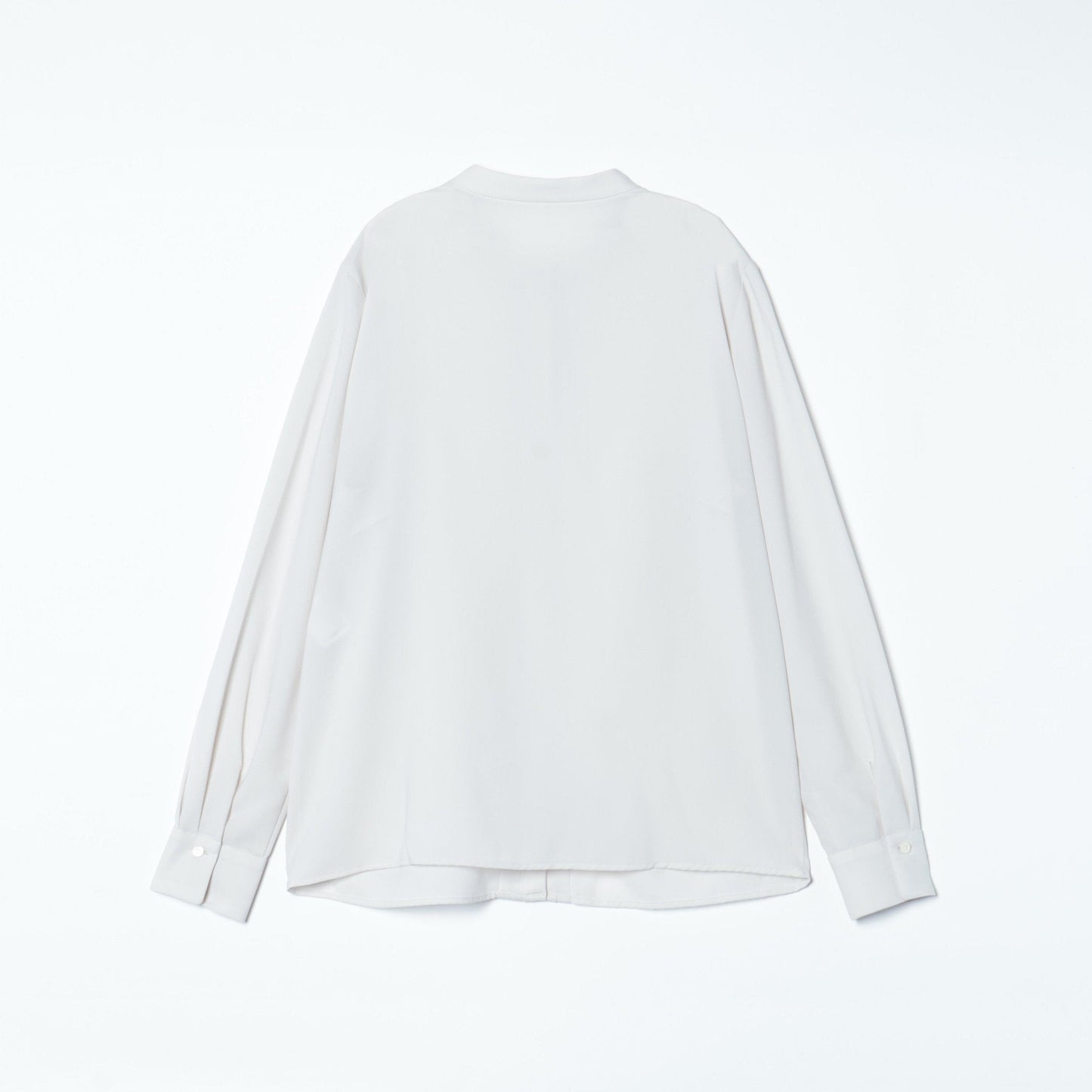 ポリエステルジョーゼット フロントタックブラウス