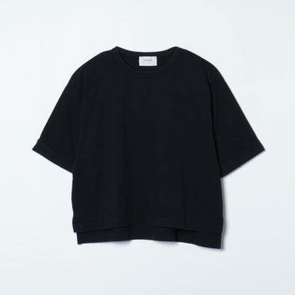 甘撚りコットンローゲージ天竺 リラックスワイドTシャツ