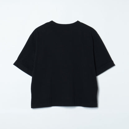 甘撚りコットンローゲージ天竺 リラックスワイドTシャツ