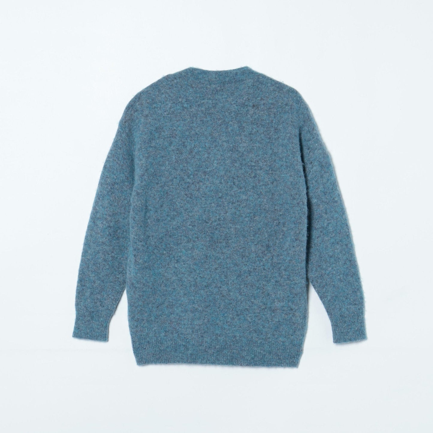 ウールナイロンストレッチ スラッシュドネックニット