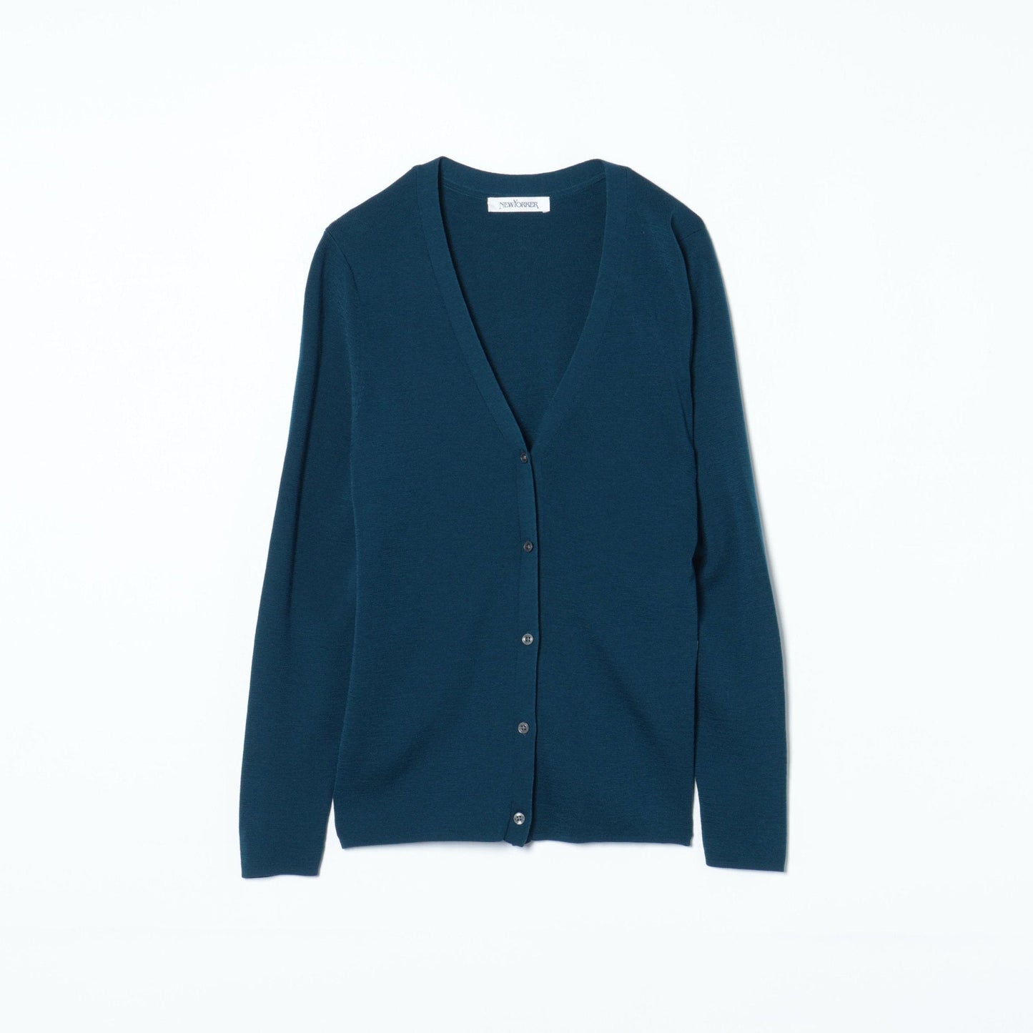 【Days Knit】総針Vネックニットカーディガン