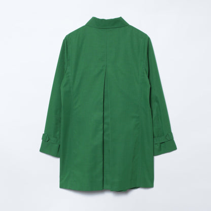 【7DAYS COAT】スラブシャドーヘリンボーン ステンカラーコート