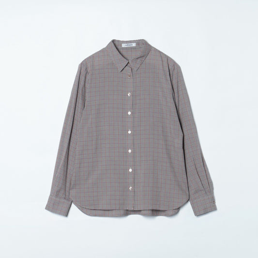 カラードラインレトロチェック レギュラーカラーシャツ