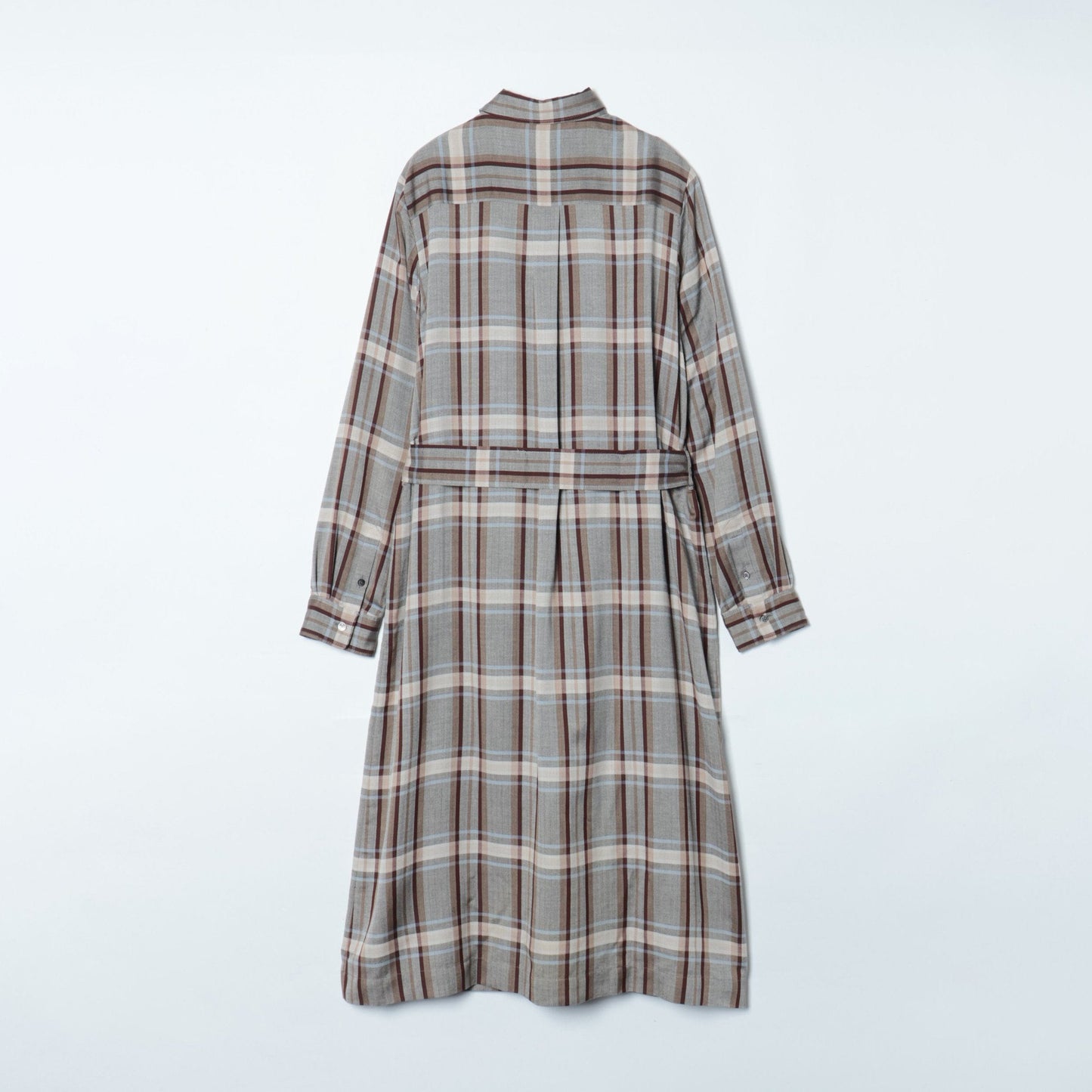 アロマチェック シャツワンピース