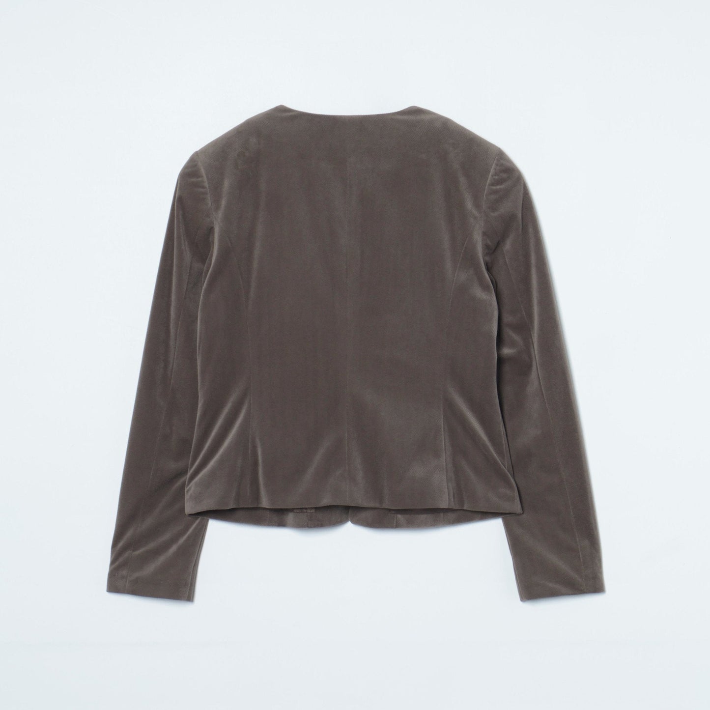 ライトベロアツイル ノーカラージャケット