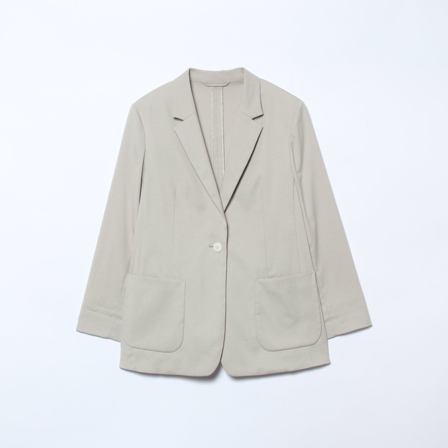 【ウォッシャブル】パウダークロス 1釦 テーラードジャケット