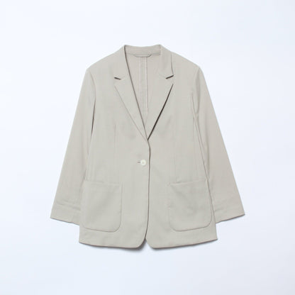 【ウォッシャブル】パウダークロス 1釦 テーラードジャケット