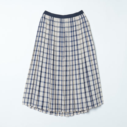 カラミチェック プリーツスカート