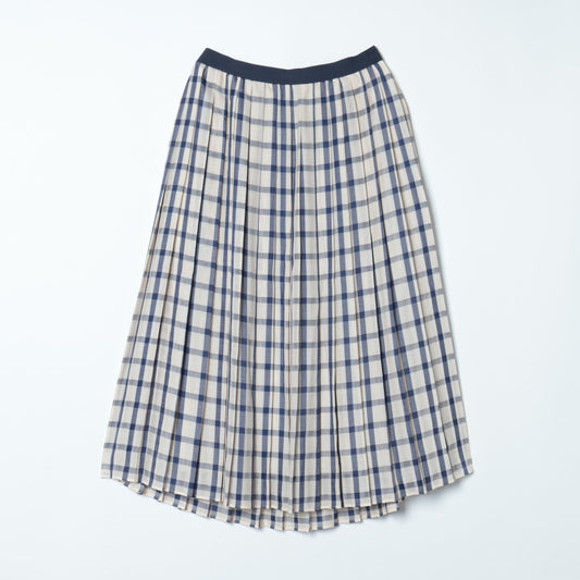 カラミチェック プリーツスカート