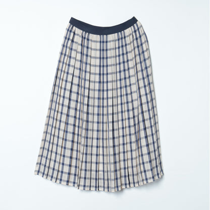 カラミチェック プリーツスカート