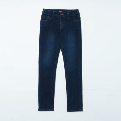 【EDWIN】裏起毛あったかスリムデニムパンツ（インディゴ）