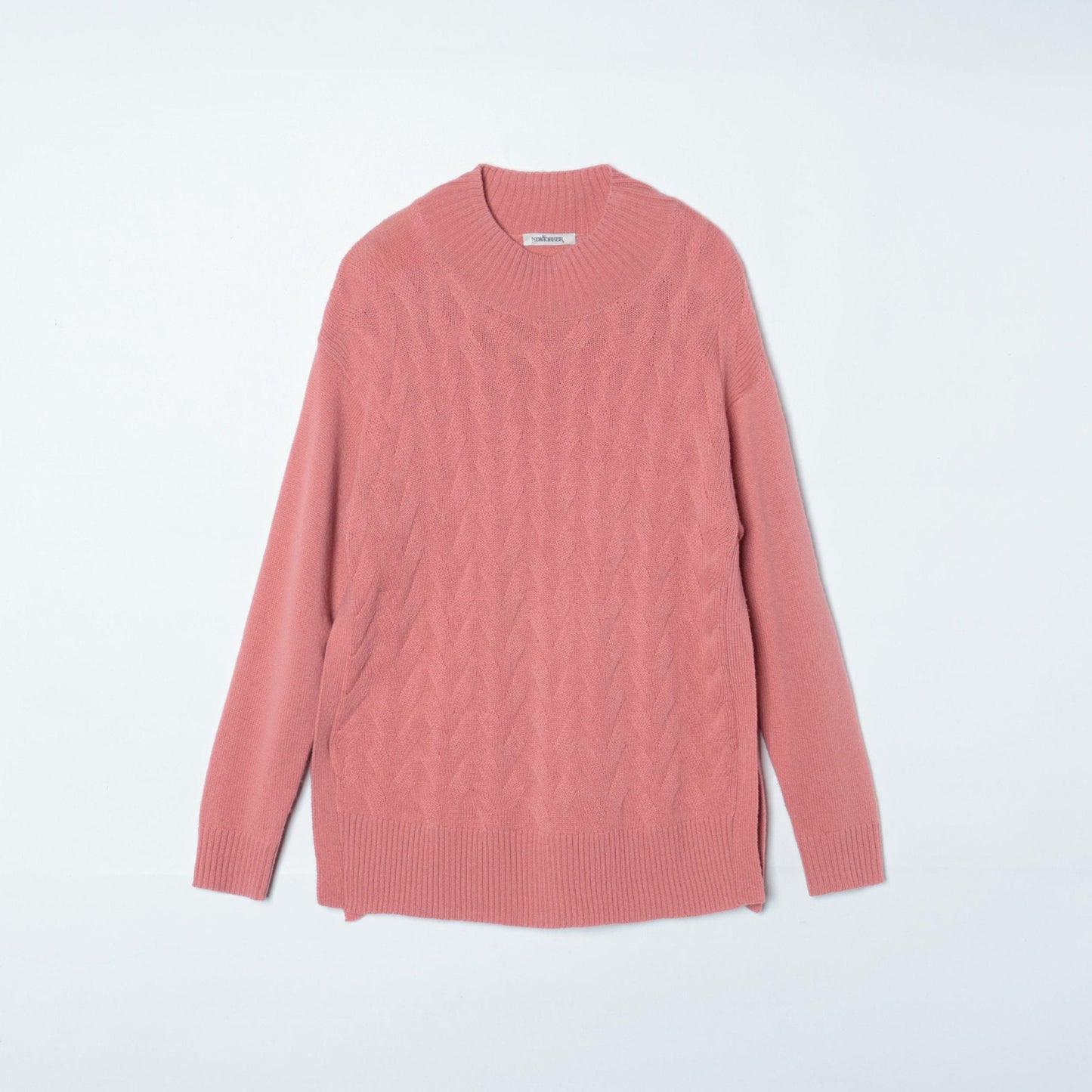 ウールカシミヤ7ゲージ ハイネックニットプルオーバー