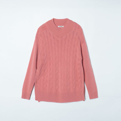 ウールカシミヤ7ゲージ ハイネックニットプルオーバー