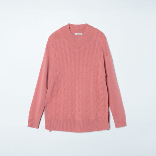 ウールカシミヤ7ゲージ ハイネックニットプルオーバー