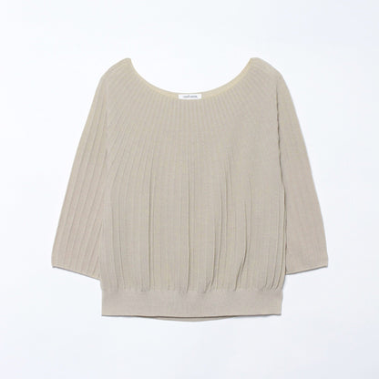 【L】【ホールガーメント】求心編みニットプルオーバー