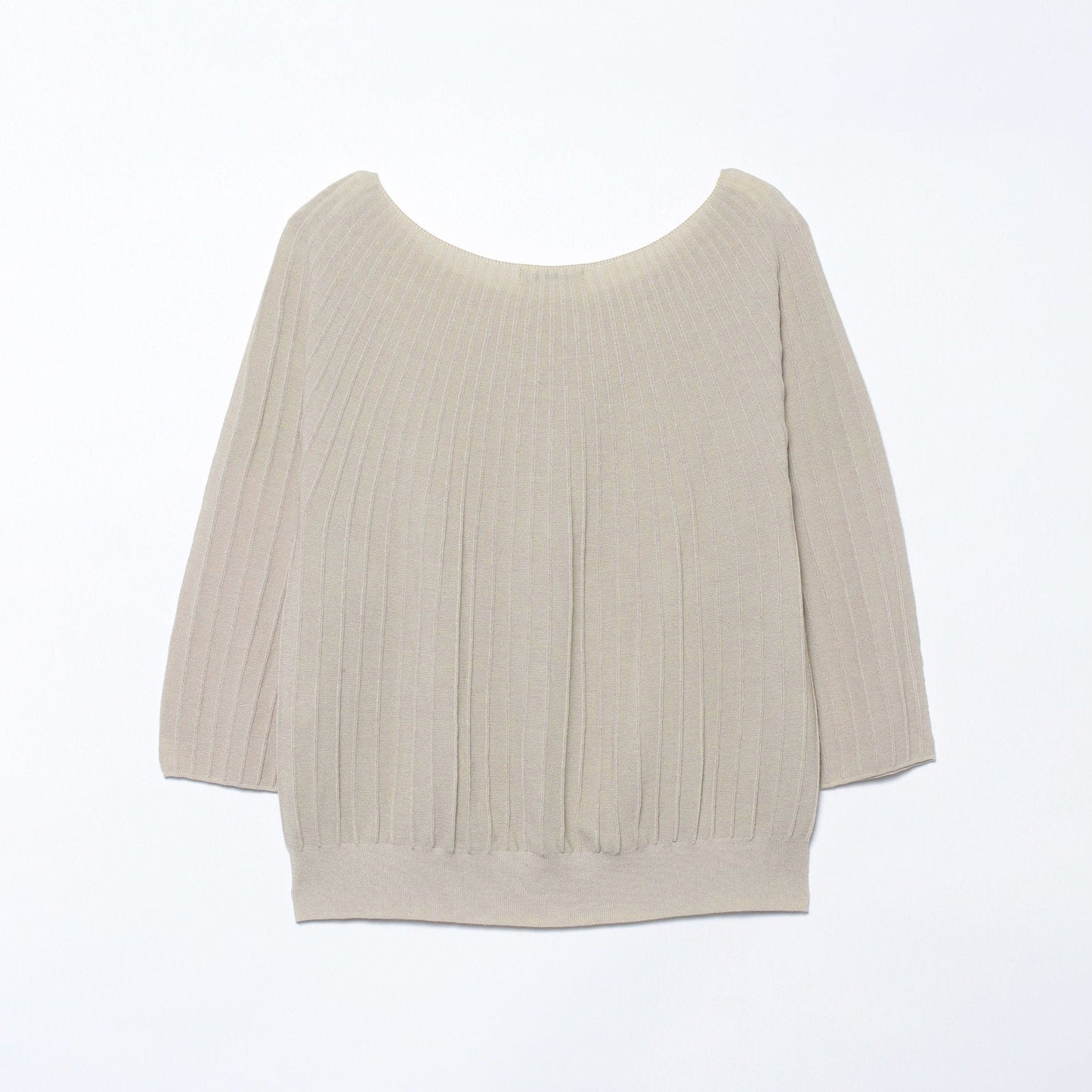 【L】【ホールガーメント】求心編みニットプルオーバー