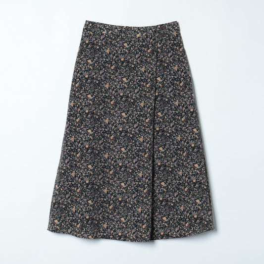 リバティ バードソングプリント フロントタックスカート