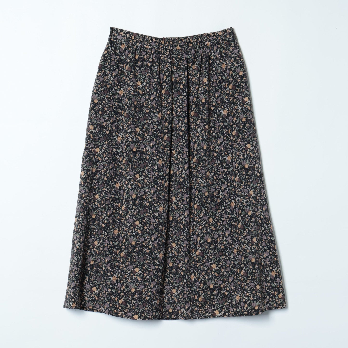 リバティ バードソングプリント フロントタックスカート