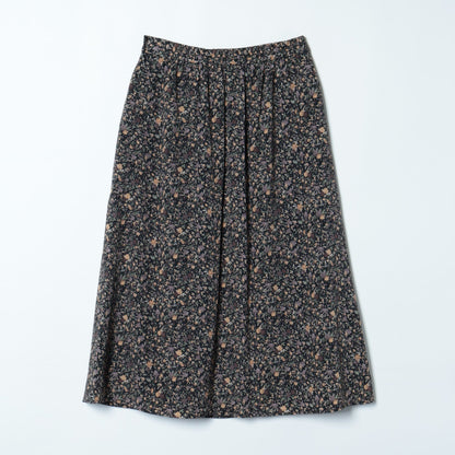 リバティ バードソングプリント フロントタックスカート