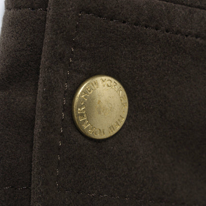 異素材コンビ ジップアップブルゾン